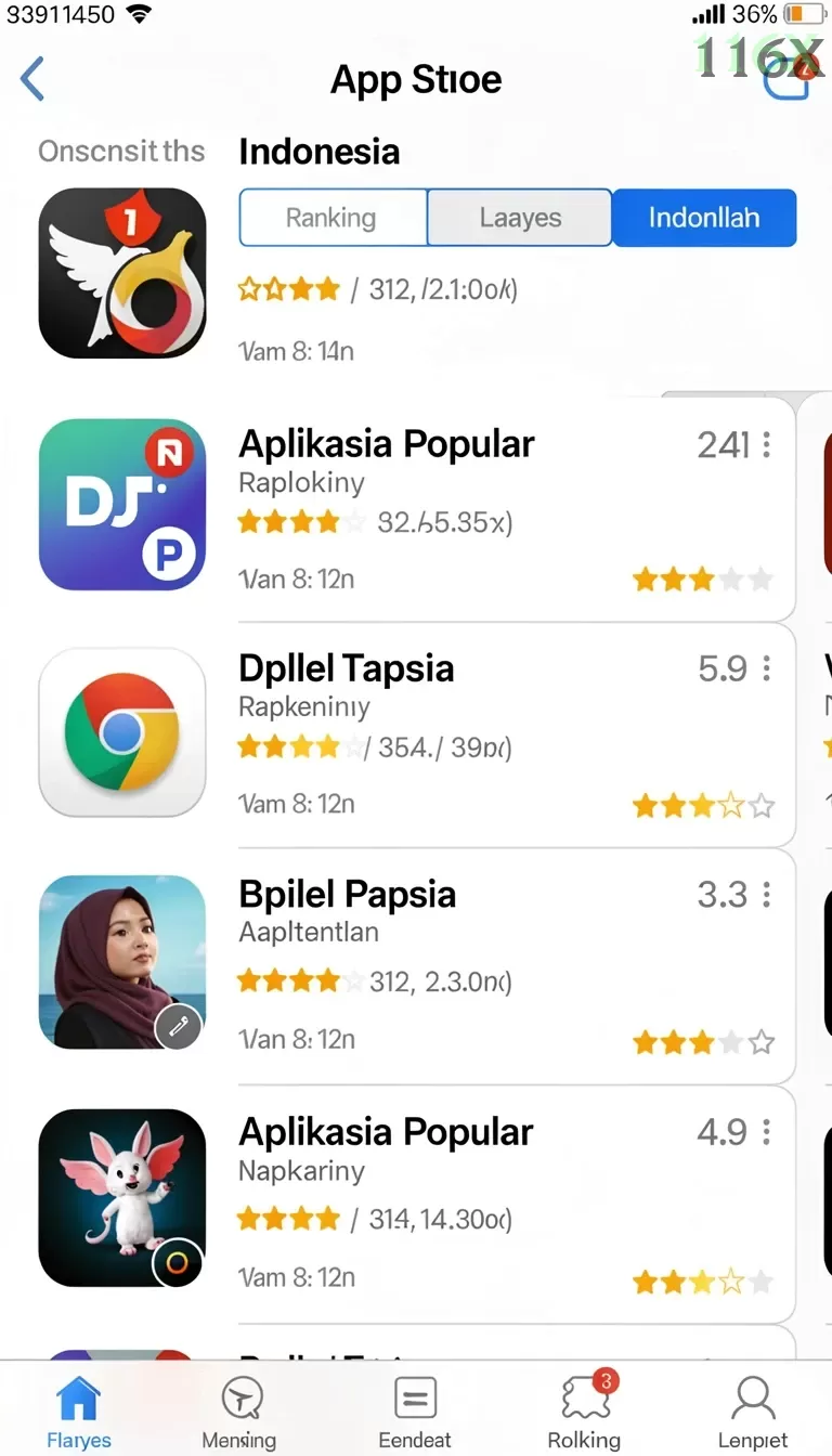 Cuplikan layar V988 — aktivitas